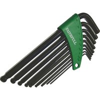 9 Piece Long Ball End Hexagon Allen Key Set Imperial