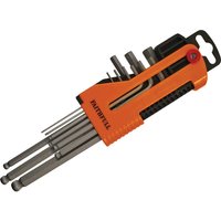 9 Piece Long Ball End Hexagon Allen Key Set Metric
