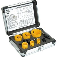 Faithfull - Universal Varipitch Holesaw Plumber's Kit 9 Piece 19-57mm FAIHSK9BAG