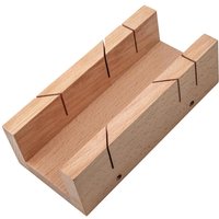 Faithfull FSC Beech Wooden Mitre Box 225mm