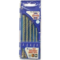 5 Piece Masonry Drill Bit Set
