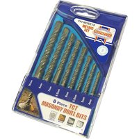 8 Piece Masonry Drill Bit Set