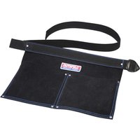 Faithfull Double Pocket Leather Nail Pouch