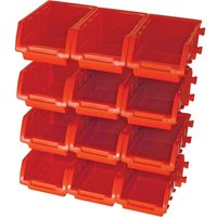 12 Piece Plastic Storage Bin Set