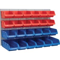 24 Piece Plastic Storage Bin Set