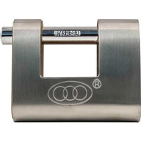 Brass Shutter Padlock 80mm FAIPLB80SHUT - Faithfull