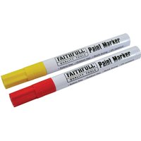 Paint Marker Pen Yellow Pack 2