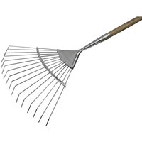Faithfull Prestige Stainless Steel Lawn Rake Ash Handle