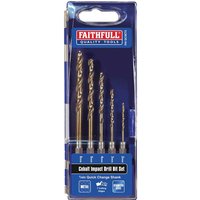 5 Piece HSSE M35 Cobalt Impact Drill Bit Set