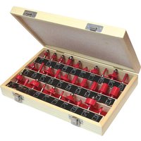 30 Piece 1 4" Router Bit Set
