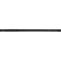 Faithfull Matt Black Stainless Steel Measuring Rule 1m