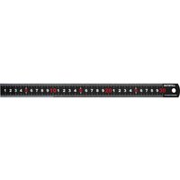 Faithfull Matt Black Stainless Steel Measuring Rule 300mm