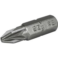 Pozi S2 Grade Steel Screwdriver Bits PZ2 25mm Pack 3