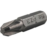 Pozi S2 Grade Steel Screwdriver Bits PZ3 25mm Pack 3