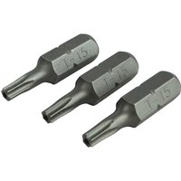 S2 Security Torx Screwdriver Bits T15 25mm Pack 3