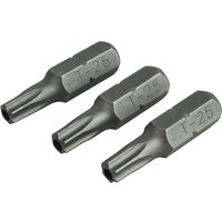 S2 Security Torx Screwdriver Bits T25 25mm Pack 3