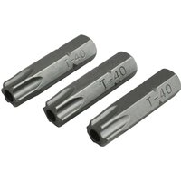 S2 Security Torx Screwdriver Bits T40 25mm Pack 3
