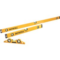 Faithfull 3 Piece Box Section Sprit Level Set