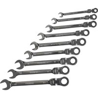 9 Piece Flexible Ratchet Combination Spanner Set