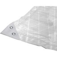 Faithfull Tough Tarp White Tarpaulin 6m 4m