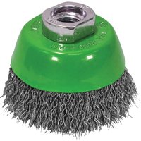 Faithfull - Wire Cup Brush 75mm M14x2, 0.30mm Stainless Steel Wire FAIWBC75S
