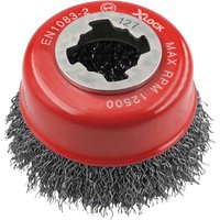 X Lock Crimped 0.3mm Steel Wire Cup Brush