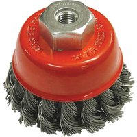 21075101500 Wire Cup Brush Twist Knot 65mm M10x1.5, 0.50mm Steel Wire FAIWBT65MC - Faithfull