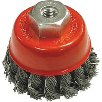 Twisted Knot Wire Cup Brush 65mm M10 x 1.25 Thread