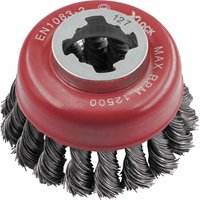 X Lock Twist Knot 0.5mm Steel Wire Cup Brush