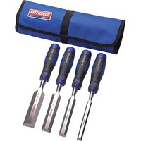4 Piece Bevelled Wood Chisel Set
