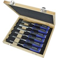 Soft Grip 6 Piece Splitproof Bevel Edge Wood Chisel Set