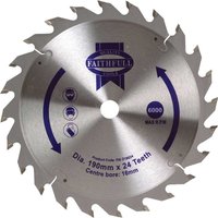 Fast Rip TCT Circular Saw Blade 190mm 24T 16mm