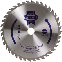 Fine Cross Cut TCT Circular Saw Blade 254mm 40T 30mm