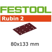 Festool Rubin 2 StickFix Sanding Sheets for Wood 80 x 133mm 80mm x 133mm 120g Pack of 50