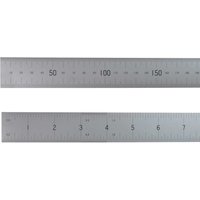 Satin Chrome Engineers Steel Rule 39" 1m