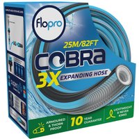 Cobra Expanding Hose Pipe Set 1 2" 12.5mm 25m & Grey