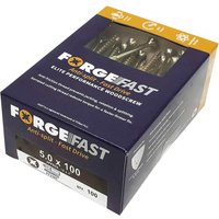Forgefast Pozi Wood Screw 5mm 100mm Pack 100