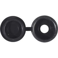 Forgefix - 100HCC2 Hinged Cover Cap Black No. 6-8 Bag 100 FORHCC2M