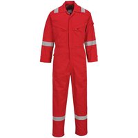 BizFlame Mens Flame Resistant Lightweight Antistatic Coverall Red L 32"