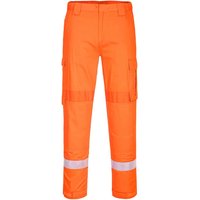 BizFlame Lightweight Stretch Panelled Trousers Orange S 31"