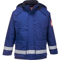 BizFlame Mens Flame Resistant Antistatic Winter Jacket Royal Blue M