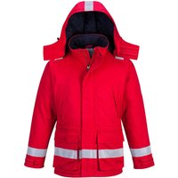 BizFlame Mens Flame Resistant Antistatic Winter Jacket Red XL