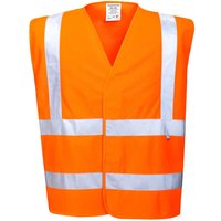 Portwest Hi Vis Anti Static Vest Flame Resistant S/M Orange (Pack 10)