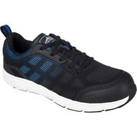 Portwest Steel Textile Trainer S1P FO SR 40 BlkBl POW28604