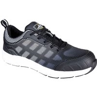 Portwest Steel Textile Trainer S1P FO SR 37 BlkWhite POW31771