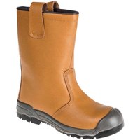 Porwest Steelite S1P CI Scuff Cap Safety Rigger Boots Tan Size 6
