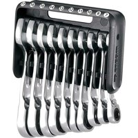 467BS 10 Piece Short Reversible Ratchet Spanner Set