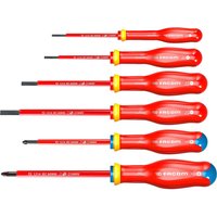 Protwist 6 Piece VDE Insulated Slotted Pozi Screwdriver Set