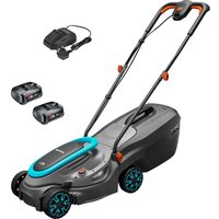 Gardena POWERMAX 32 P4A 18v Cordless Rotary Lawnmower 320mm 2 x 2.5ah Li-ion Battery Charger