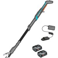 Gardena EASYCUT 110 P4A 18v Cordless Tree Pruner 2 x 2ah Li-ion Battery Charger